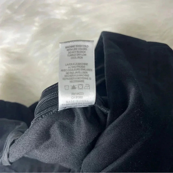 Bishop + Young Black Wide Leg Velvet Pants Size Small - Picture 2 of 6